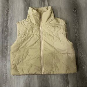 SHEIN Tan Zip Up Vest Size M